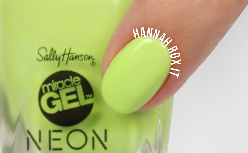 Sally Hansen Miracle Gel Neon Review & Swatches – Hannah Rox It