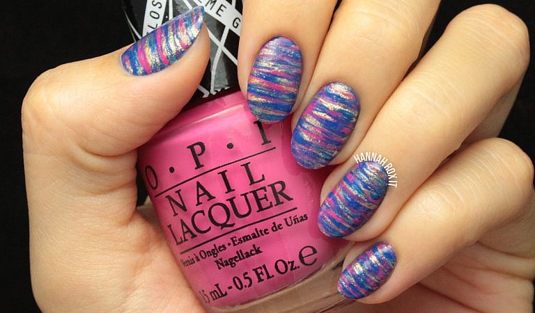Tutorial: Easy Brushed Nail Art