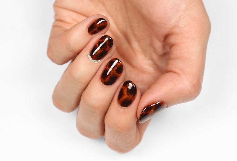 Tortoise Shell Nail Art Tutorial without Gel